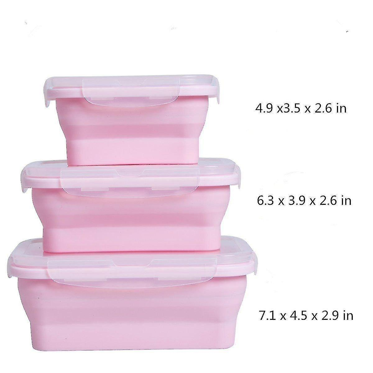 Foto 4 pulgar | Contenedores De Almacenamiento Domésticos Huoguo Silicona Plegables 3 P - Venta Internacional.