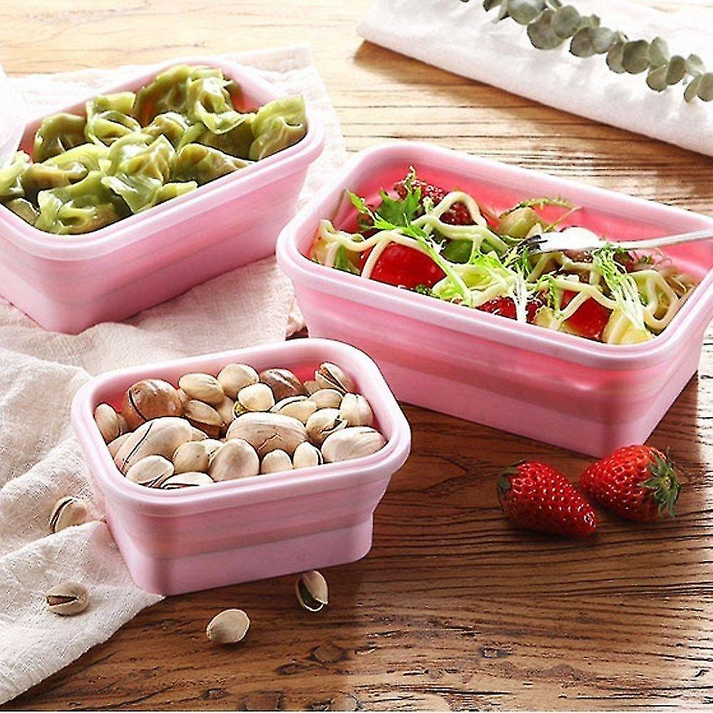 Foto 4 | Contenedores De Almacenamiento Domésticos Huoguo Silicona Plegables 3 P - Venta Internacional.