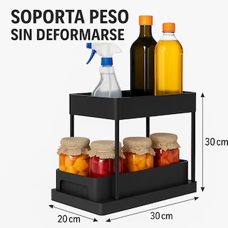 Foto 6 | Organizador Cocina Acero Jauz Color Negro