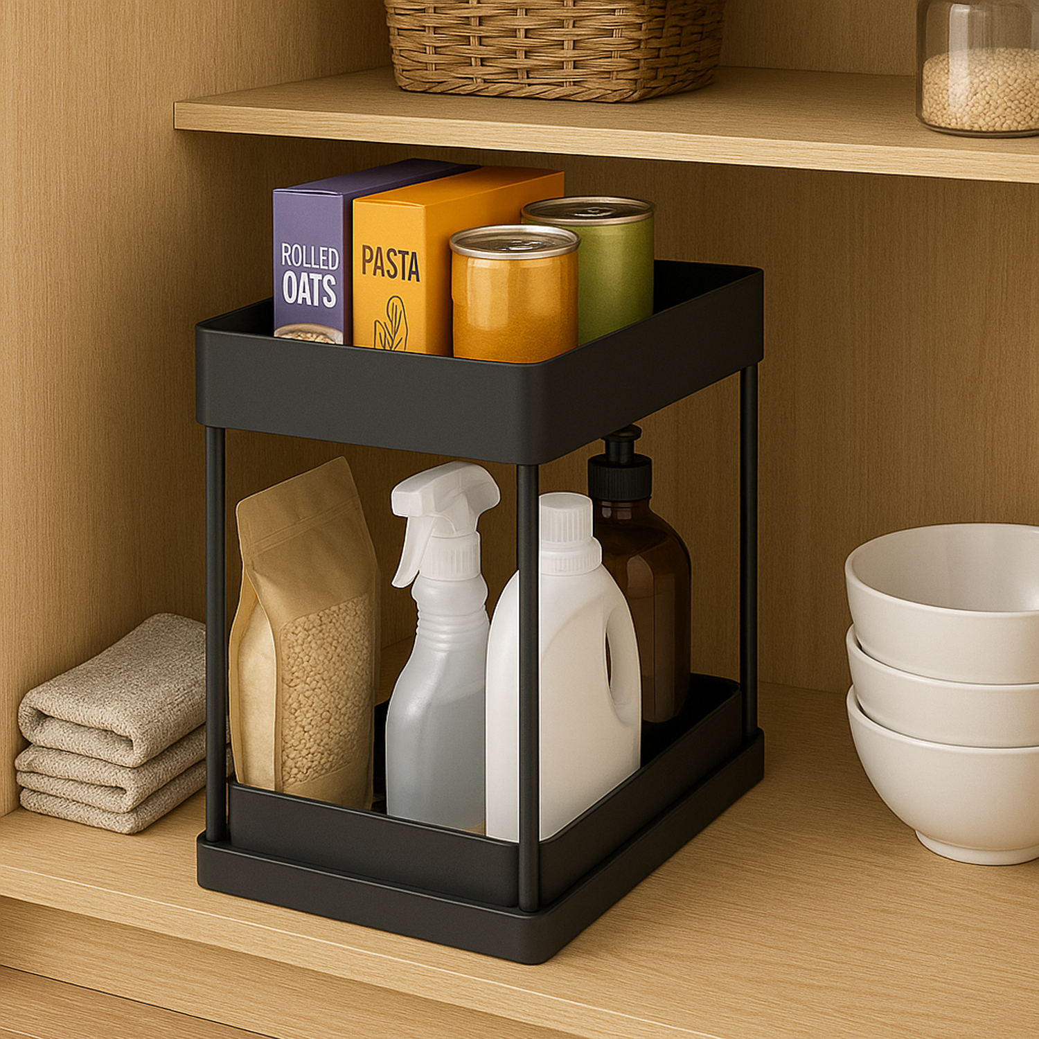 Foto 7 | Organizador Cocina Acero Jauz Color Negro