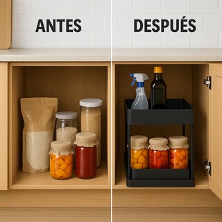 Foto 8 | Organizador Cocina Acero Jauz Color Negro
