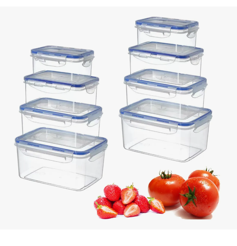 Contenedores Xtellar De Almacenamiento Hermético De Cocina, 8 Piezas