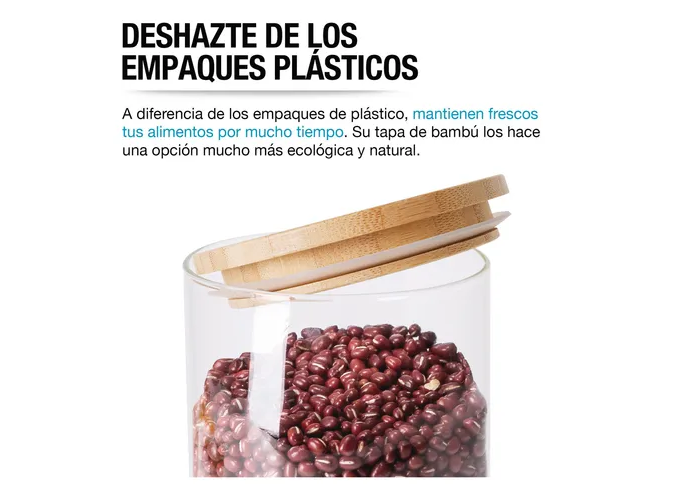 Foto 5 pulgar | Recipientes Xtellar Hermeticos De Vidrio Contenedores