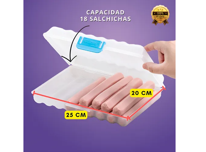 Foto 3 pulgar | Tupper Xtellar Contenedor Para Guardar Y Conservar Salchichas