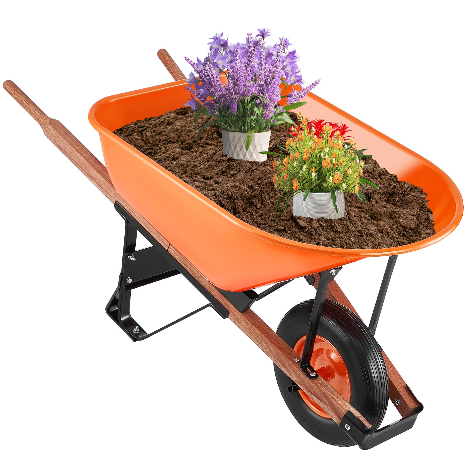 Foto 1 | Carretilla Vevor De 6 Pies Cúbicos, Carga 150 Kg, Capacidad 150 Kg - Venta Internacional.