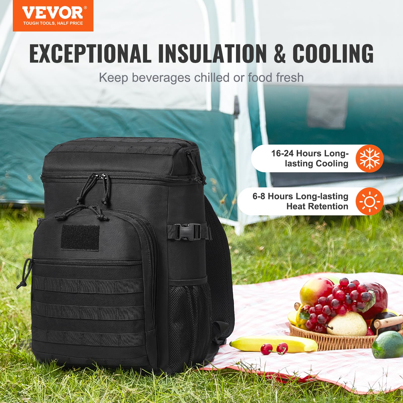 Foto 3 pulgar | Mochila Táctica Vevor, 25 L, Con Aislamiento, 36 Latas - Venta Internacional.