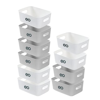Foto 1 | Caja Organizador Cesto Almacenamiento Multiusos 10pzs Eo Safe Imports Esi-19219 Multicolor