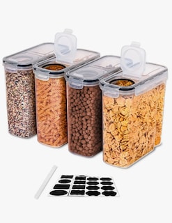 Foto 1 | 4 Contenedores Herméticos De Cereal Multifunción Topper 2.5 L