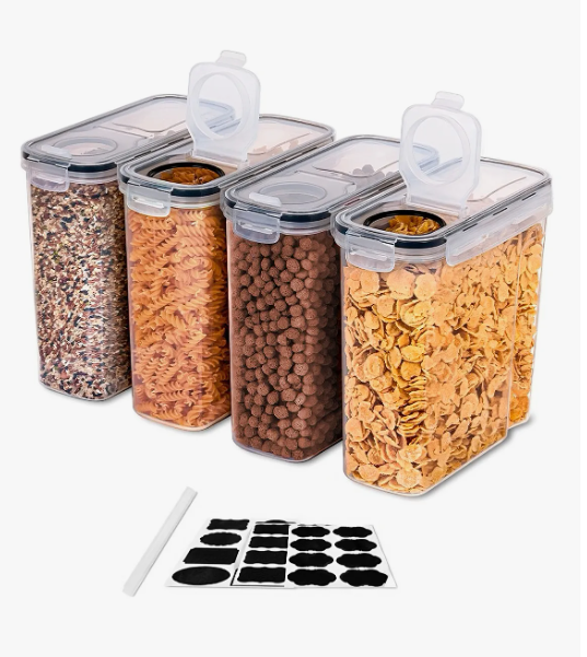 Foto 4 pulgar | 4 Contenedores Herméticos De Cereal Multifunción Topper 2.5 L