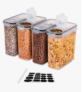 Foto 3 | 4 Contenedores Herméticos De Cereal Multifunción Topper 2.5 L
