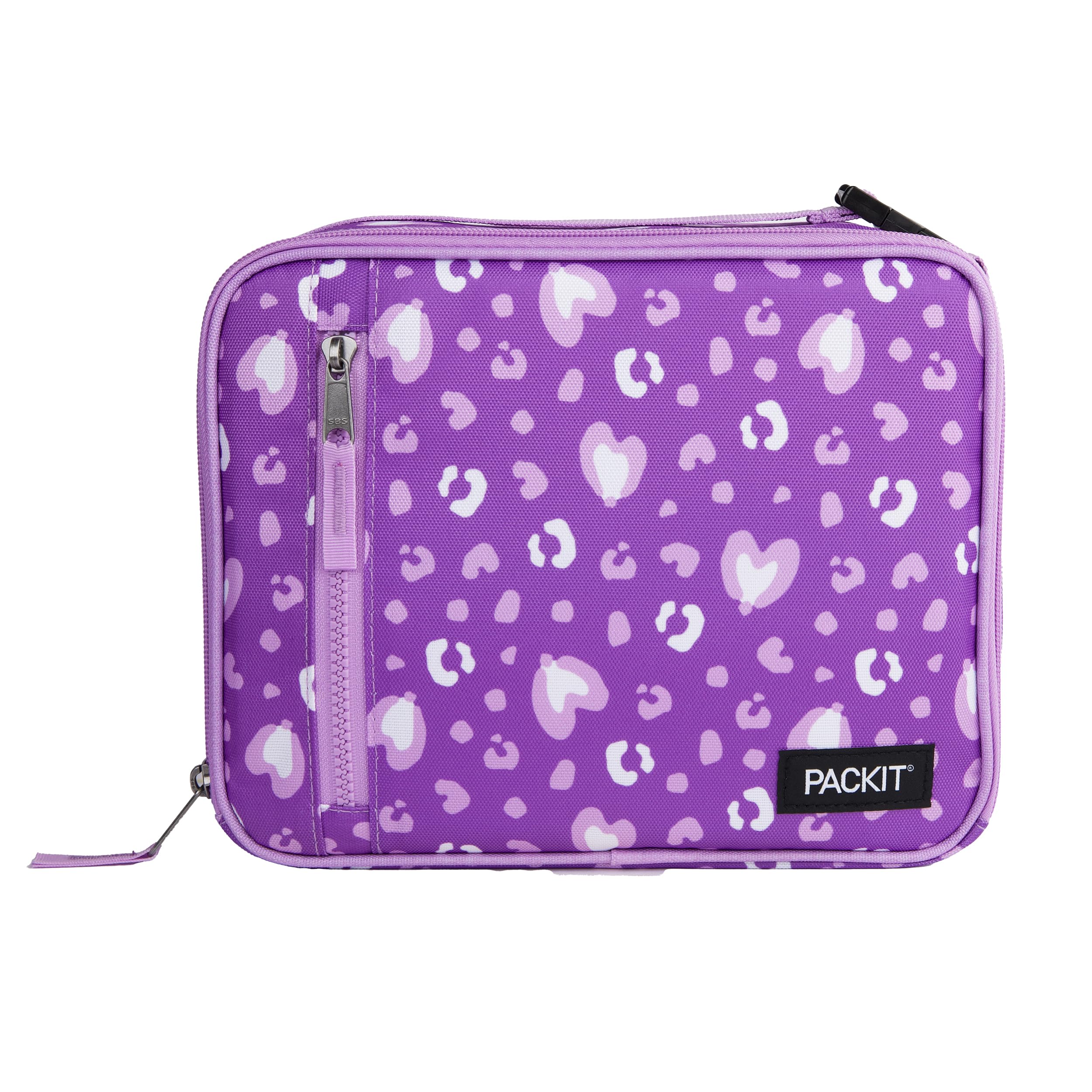 Foto 2 pulgar | Lonchera Packit, Congelable, Clásica, Con Forma De Corazón De Leopardo, Color Morado - Venta Internacional.