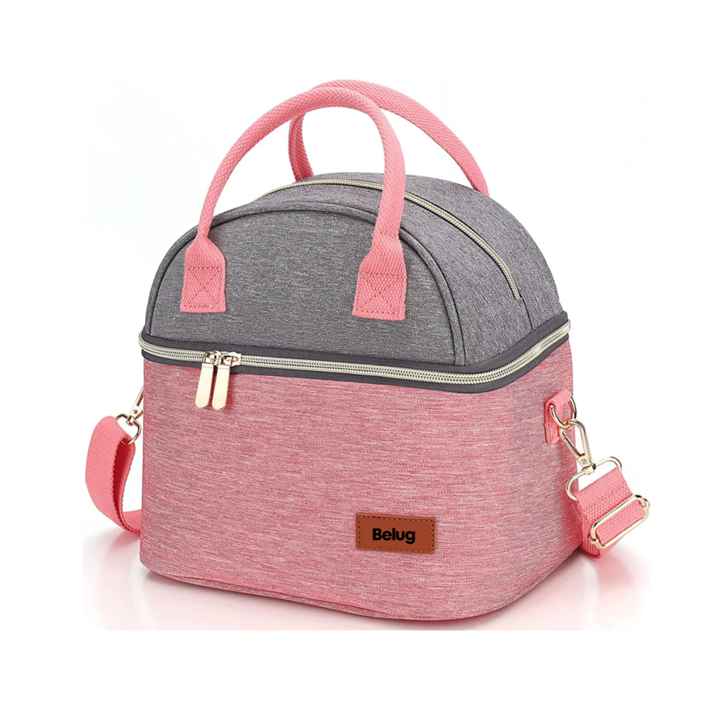 Foto 1 | Lonchera Térmicas  Belug, Bolsa Almuerzo Para Dama Rosa Gris Pinkgray