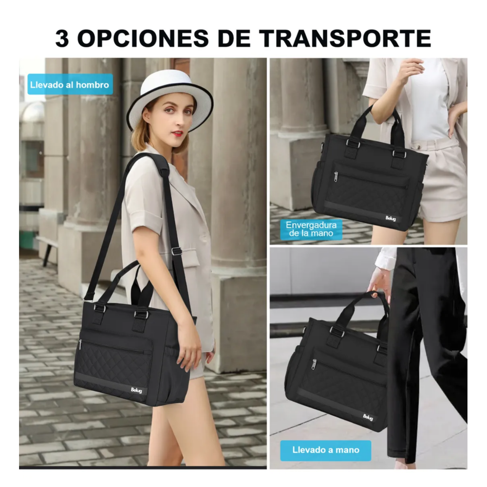 Foto 6 pulgar | Lonchera Bolsa Térmica Belug  Gran Capacidad Portátil Fiambrera 16l Negro