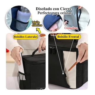 Foto 2 | Loncheras Térmicas Lab.g Bolsa Negra Para Dama