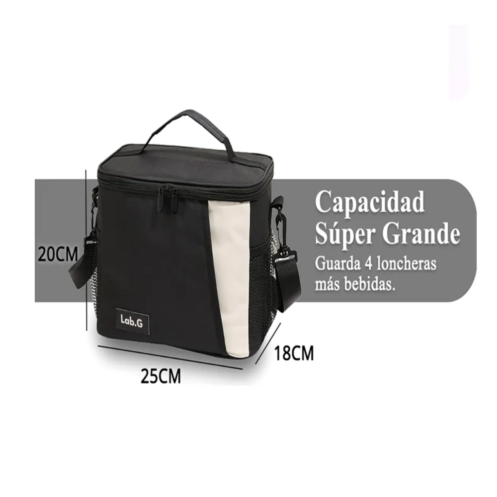 Foto 4 | Loncheras Térmicas Lab.g   Bolsa Negra Para Dama