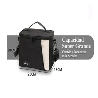 Foto 4 | Loncheras Térmicas Lab.g Bolsa Negra Para Dama