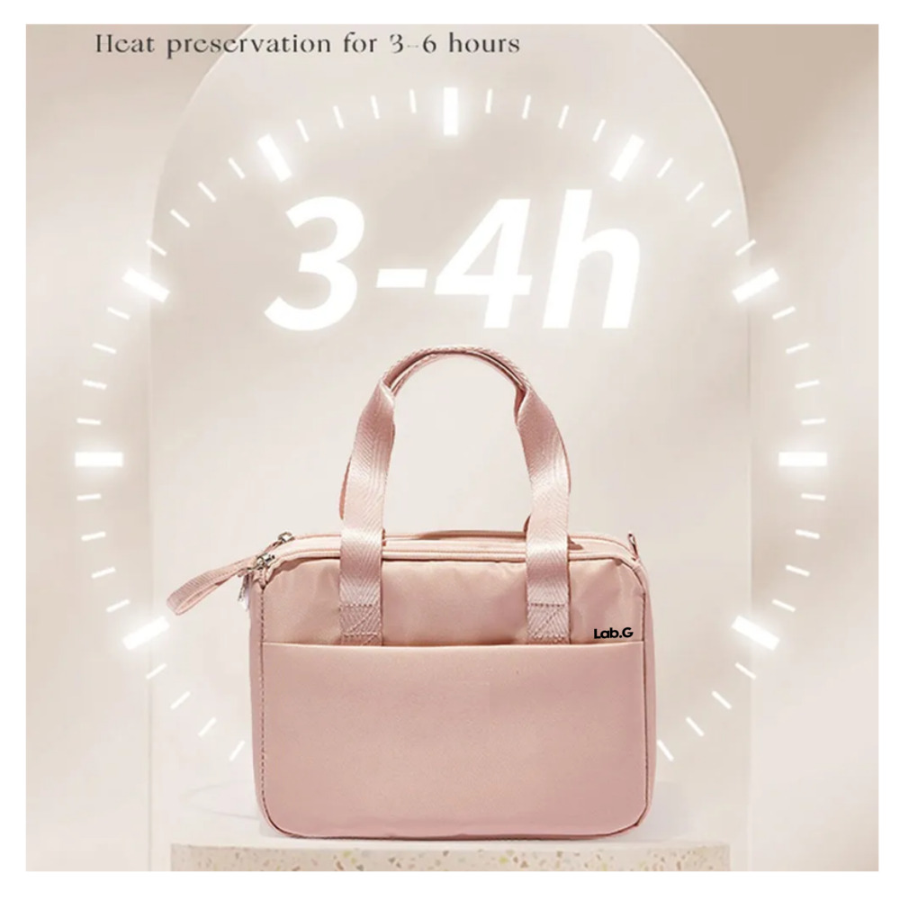 Foto 4 pulgar | Lonchera  Térmica Para Dama Bolsa De Almuerzo Lab.g,  Rosa