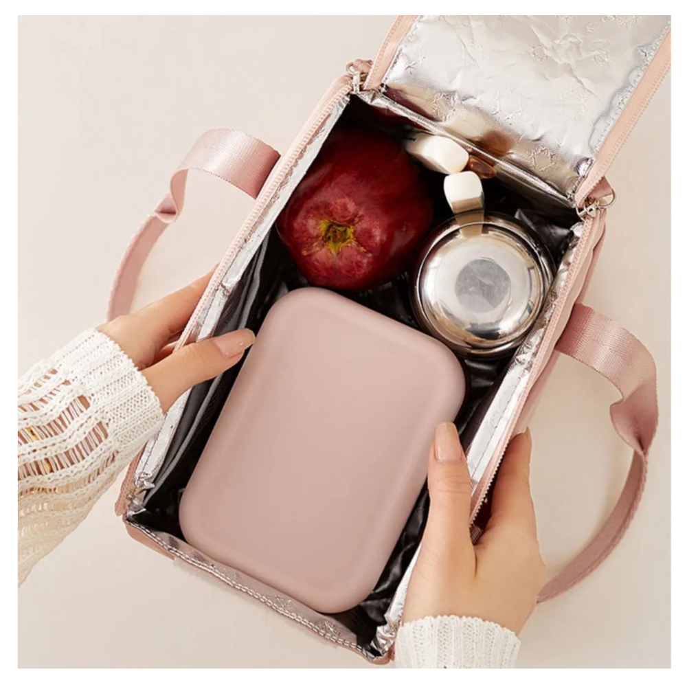 Foto 4 | Lonchera  Térmica Para Dama Bolsa De Almuerzo Lab.g,  Rosa