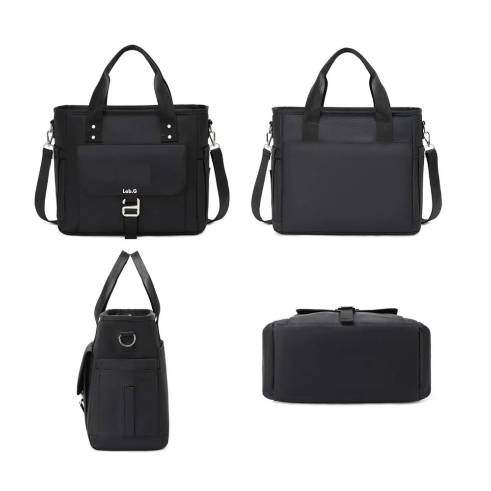 Foto 5 | Bolsa Lonchera Térmica Negra Bolsa De Almuerzo Lab.g
