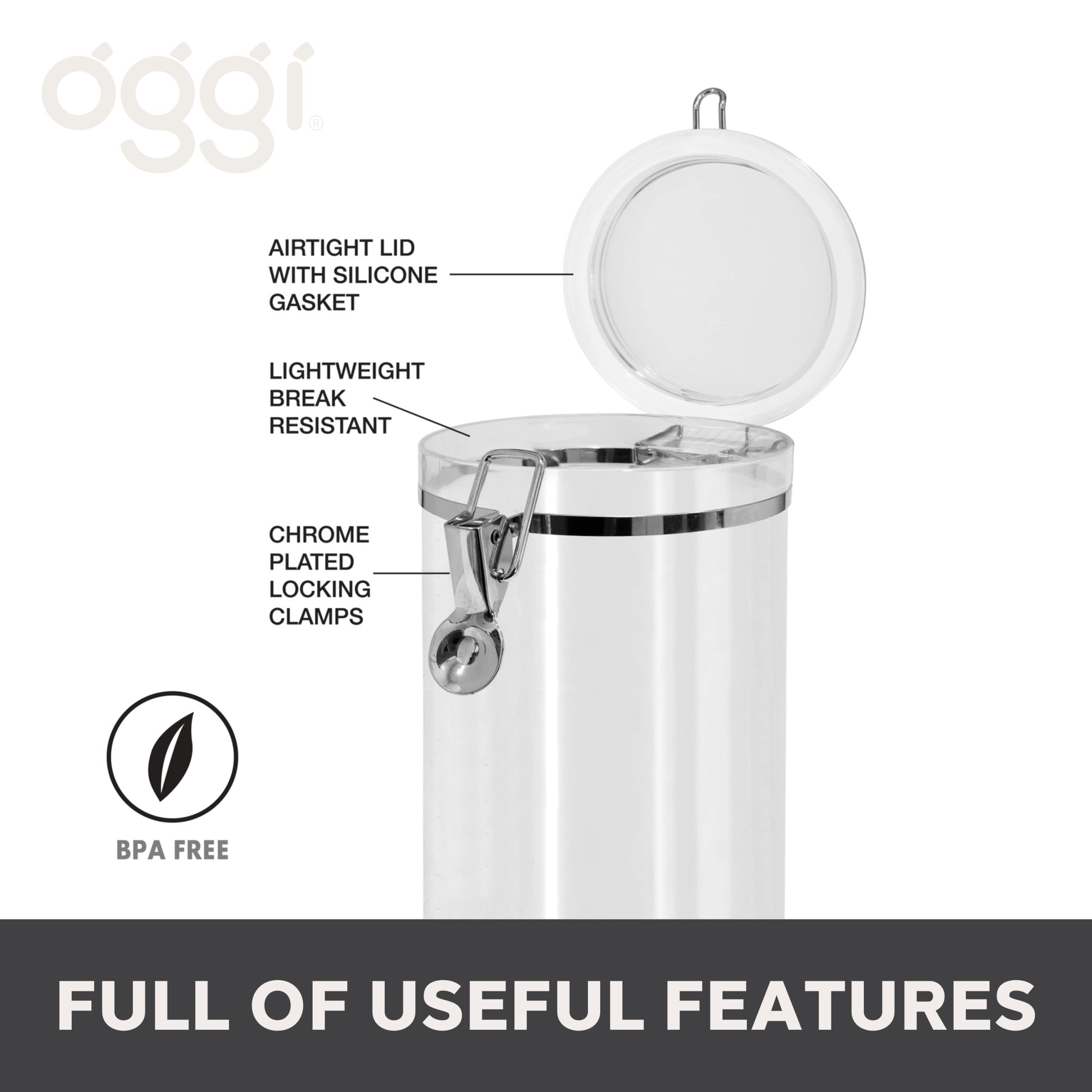 Foto 3 pulgar | Recipiente De Almacenamiento De Alimentos Oggi, Recipiente Transparente De 1800 Ml Con Tapa - Venta Internacional.