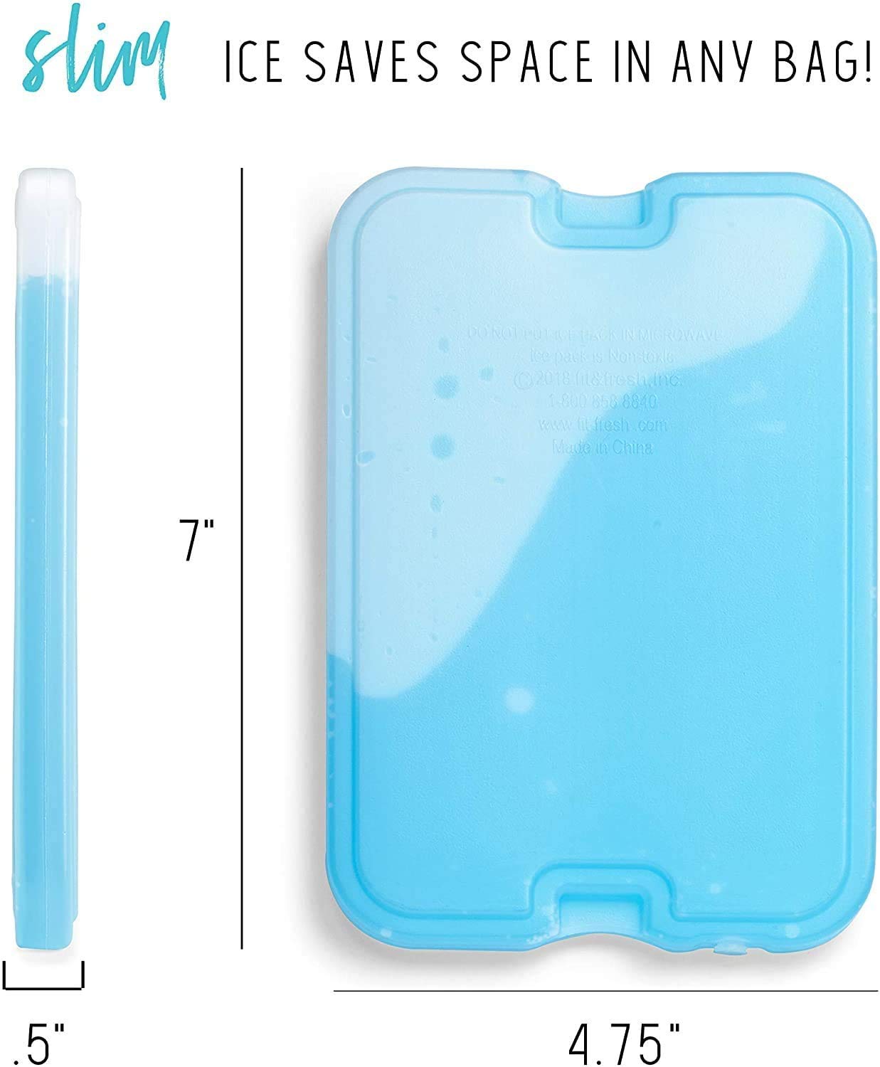 Foto 5 pulgar | Ice Packs Fit & Fresh Cool Cool Coolers Xl Slim, Paquete De 4 - Venta Internacional.