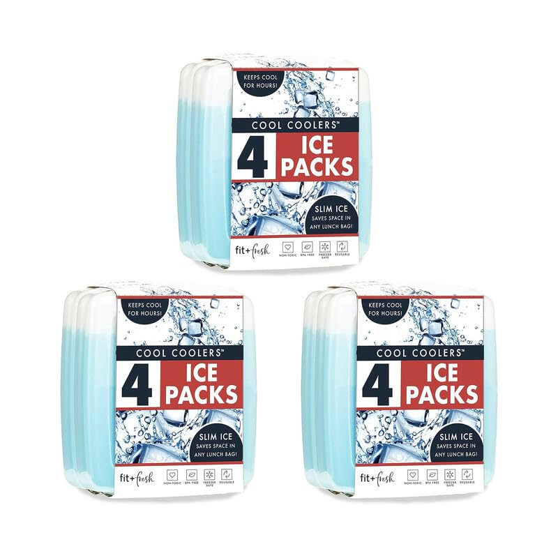 Foto 3 pulgar | Enfriadores Ice Packs Fit + Fresh Cool, Reutilizables, Azules, Paquete De 12 - Venta Internacional.