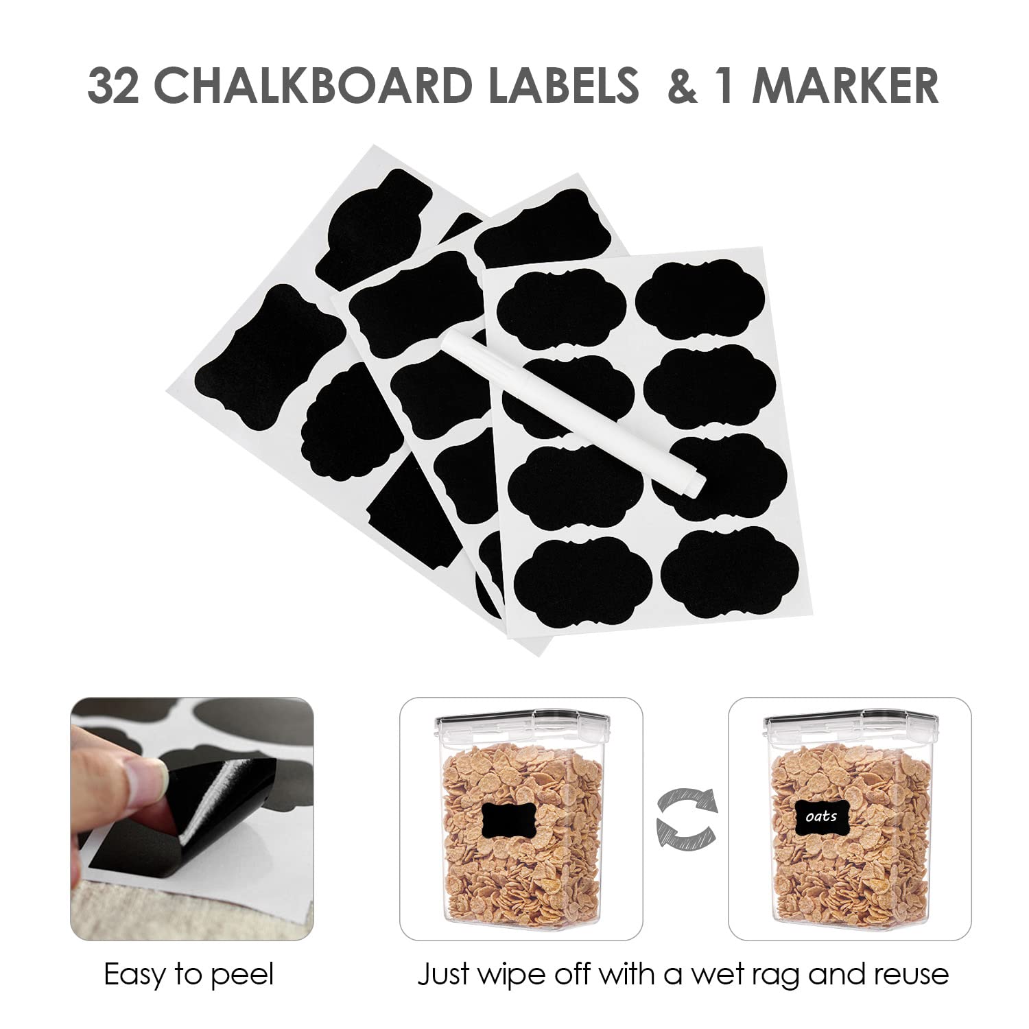 Foto 7 pulgar | Juego De Recipientes De Almacenamiento De Alimentos Vtopmart De 32 Piezas De Plástico Sin Bpa - Venta Internacional.