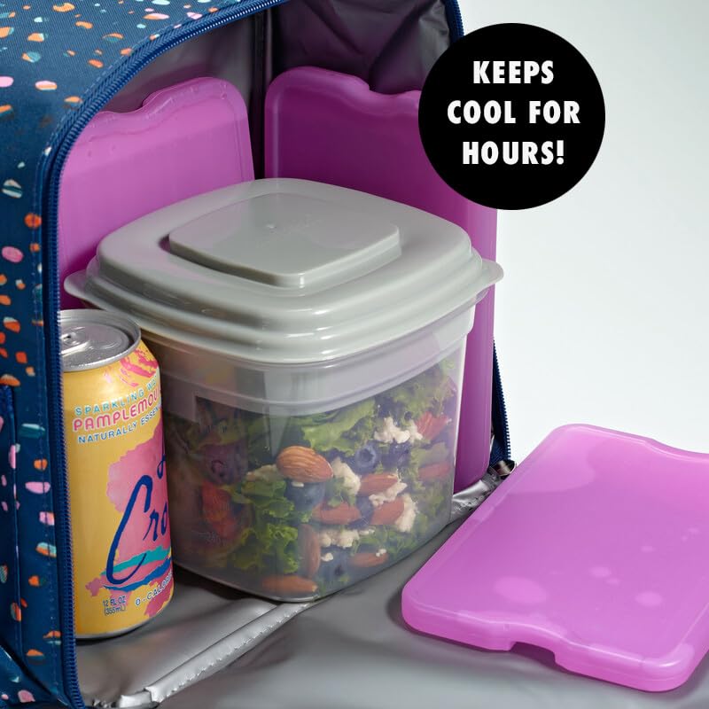 Foto 5 | Enfriadores Ice Packs Fit + Fresh Cool, Reutilizables, Xl, Delgados, 8 Unidades, Color Morado - Venta Internacional.