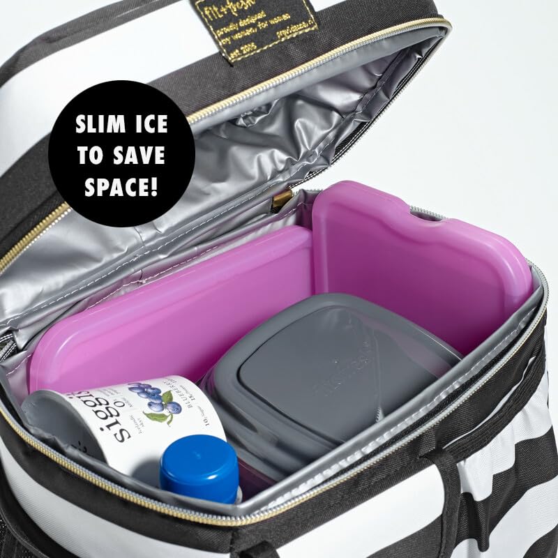 Foto 7 pulgar | Enfriadores Ice Packs Fit + Fresh Cool, Reutilizables, Xl, Delgados, 8 Unidades, Color Morado - Venta Internacional.