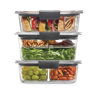 Foto 1 | Contenedores De Almacenamiento De Alimentos Rubbermaid Brilliance 3, Sin Bpa - Venta Internacional.