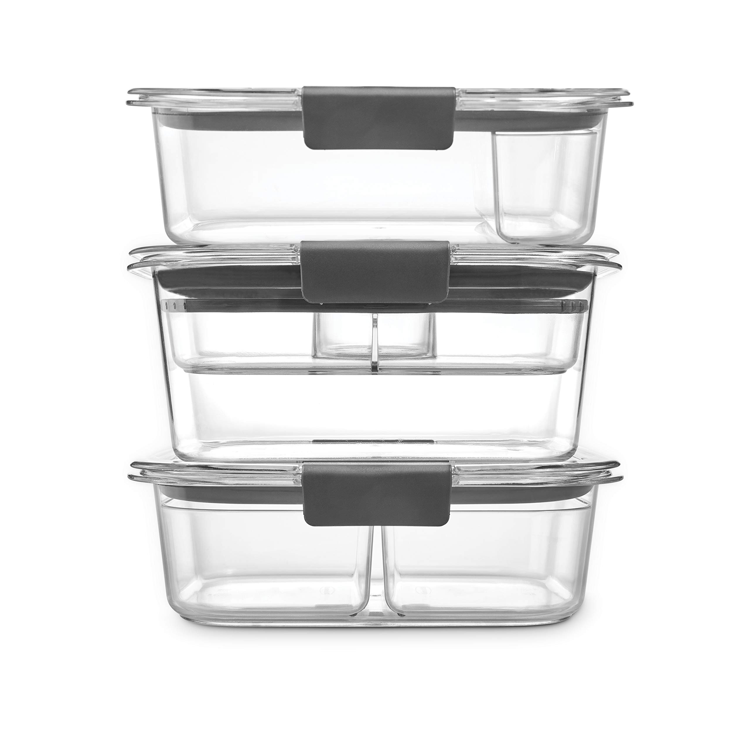 Foto 2 | Contenedores De Almacenamiento De Alimentos Rubbermaid Brilliance 3, Sin Bpa - Venta Internacional.