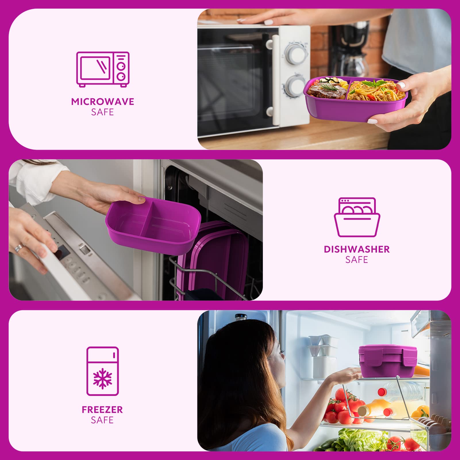 Foto 7 pulgar | Fiambrera Bento Box Hometall Para Adultos De 1900 Ml Con Juego De Utensilios - Venta Internacional.