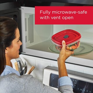Foto 3 | Set De Almacenamiento De Alimentos Rubbermaid, 16 Piezas, Plástico Sin Bpa, Rojo - Venta Internacional.