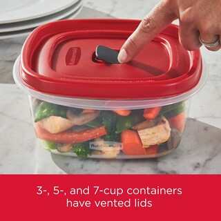 Foto 5 | Set De Almacenamiento De Alimentos Rubbermaid, 16 Piezas, Plástico Sin Bpa, Rojo - Venta Internacional.