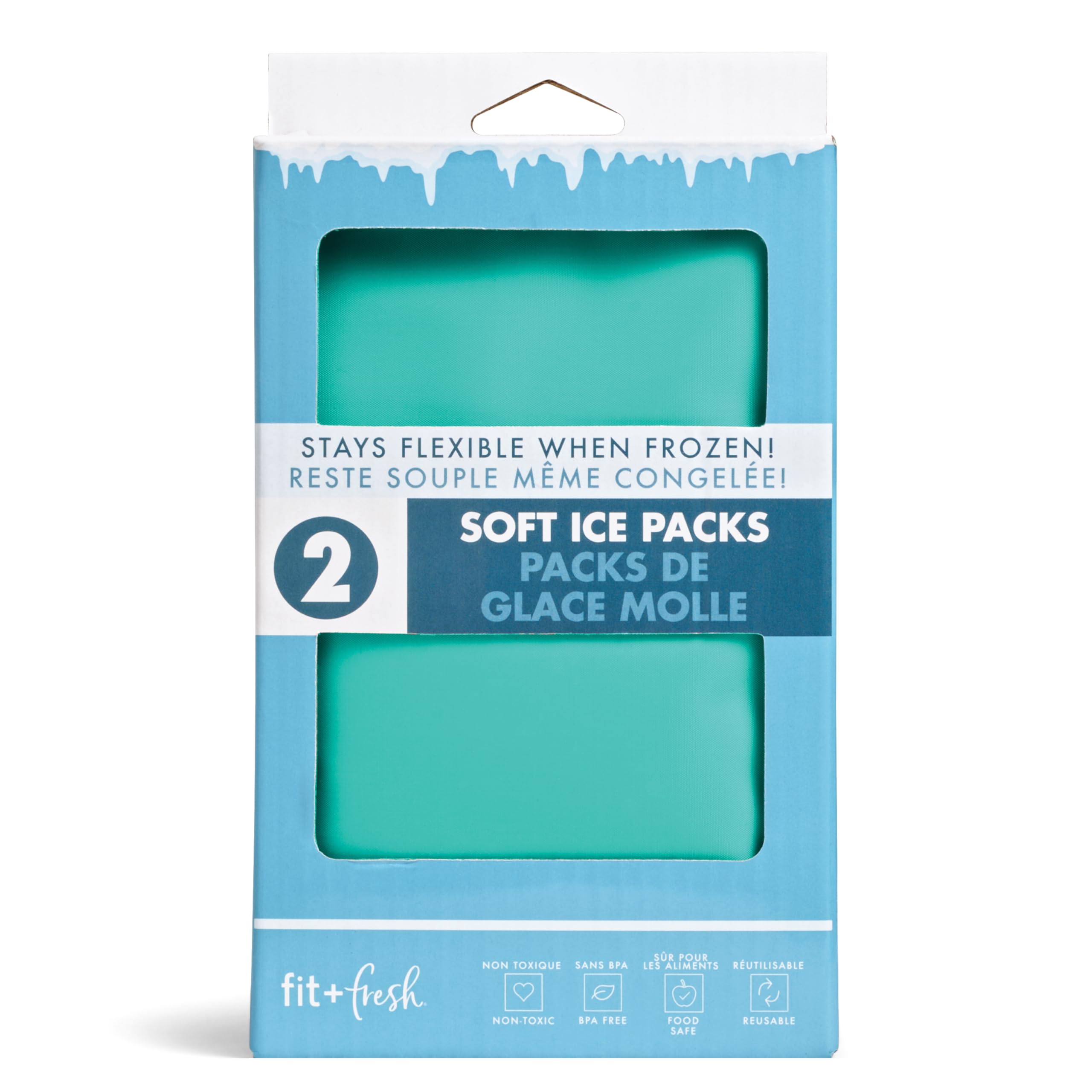 Foto 8 pulgar | Ice Packs Fit & Fresh Cool Cool Cool Cool, Paquete De 2 Unidades Para Bolsas De Almuerzo - Venta Internacional.