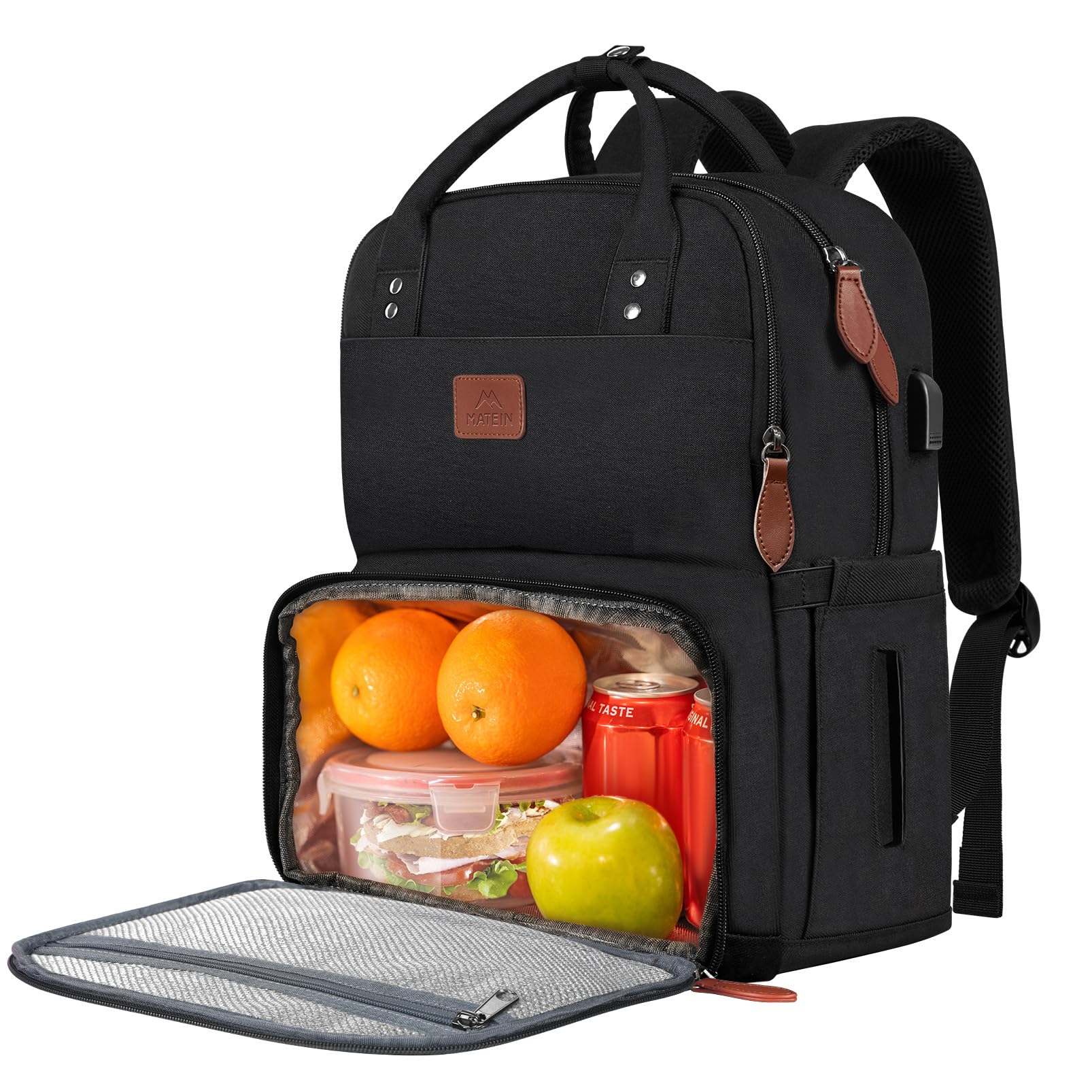 Mochila De Almuerzo Matein De 17 Pulgadas Con Compartimento Frigorífico - Venta Internacional.