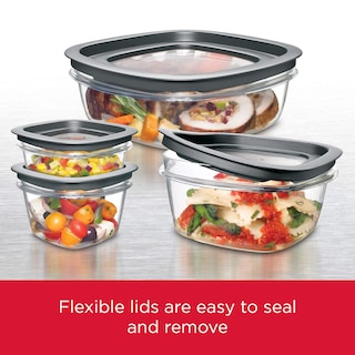 Foto 3 | Recipientes Rubbermaid Para Almacenamiento De Alimentos, 28 Piezas, Transparentes Y Grises - Venta Internacional.