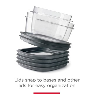 Foto 5 | Recipientes Rubbermaid Para Almacenamiento De Alimentos, 28 Piezas, Transparentes Y Grises - Venta Internacional.