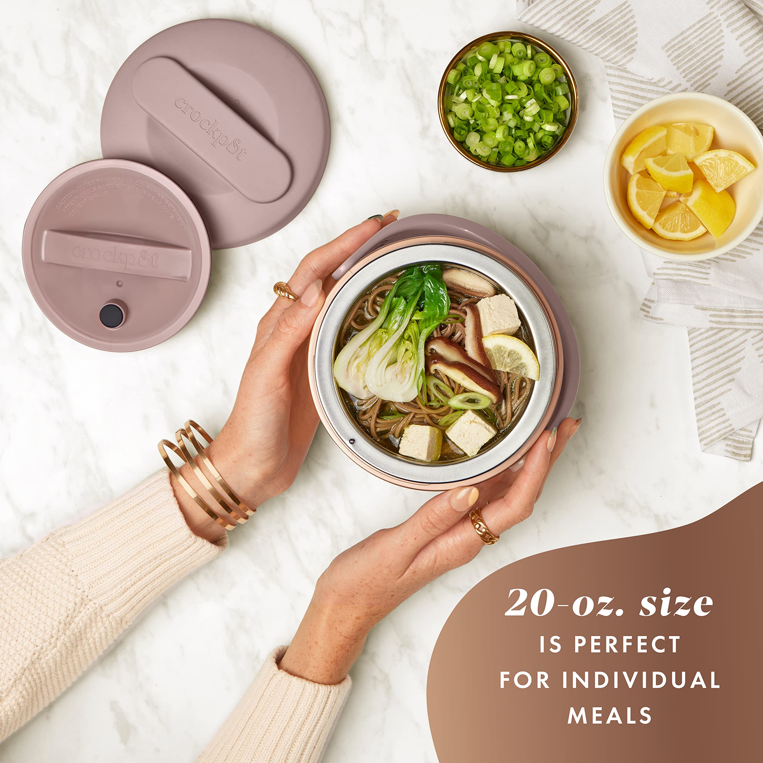 Foto 3 pulgar | Fiambrera Eléctrica Crock-pot, 600 Ml, Portátil, Para Calentar Alimentos, Color Rosa - Venta Internacional.