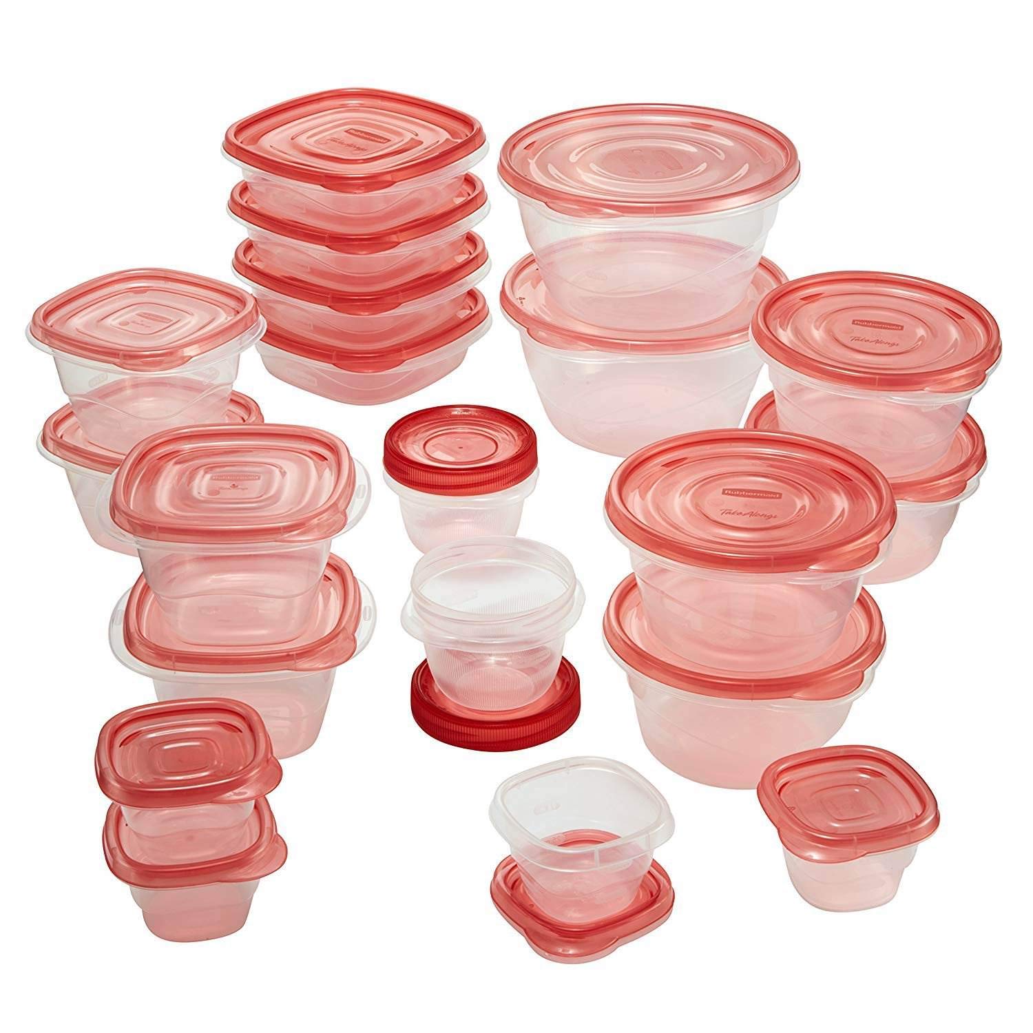 Foto 3 pulgar | Recipientes Rubbermaid Takealongs Para Almacenar Alimentos, Juego De 40 Piezas - Venta Internacional.