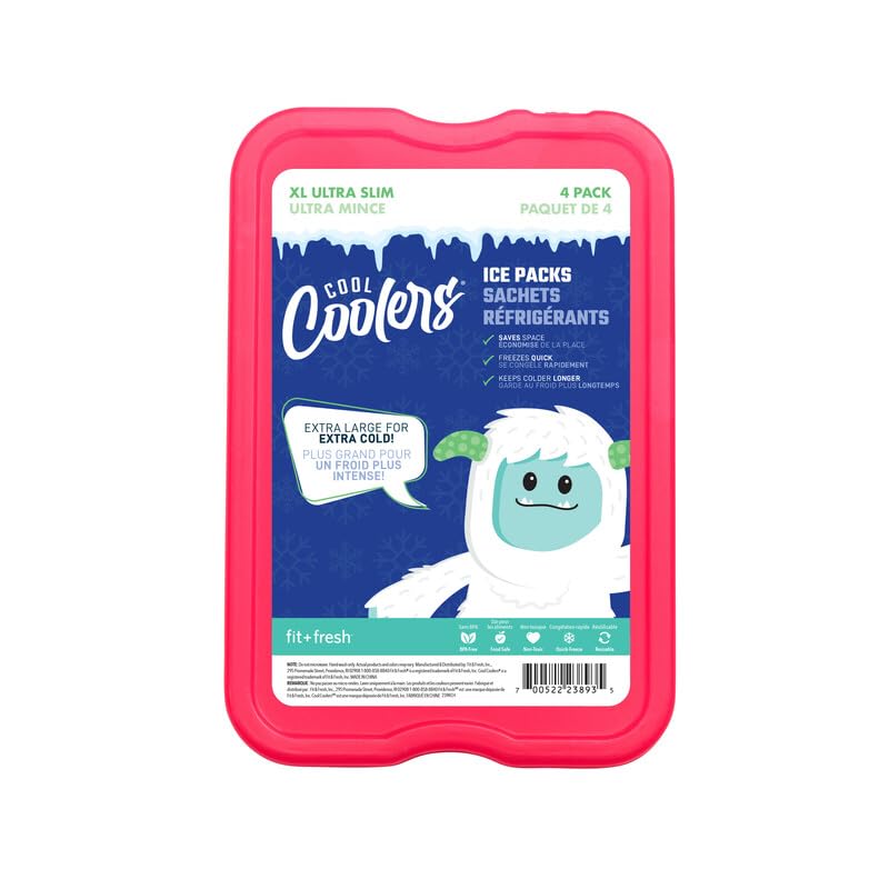 Foto 8 pulgar | Enfriadores Ice Packs Fit + Fresh Cool Reutilizables Xl, Paquete De 8 Unidades, Multicolor - Venta Internacional.