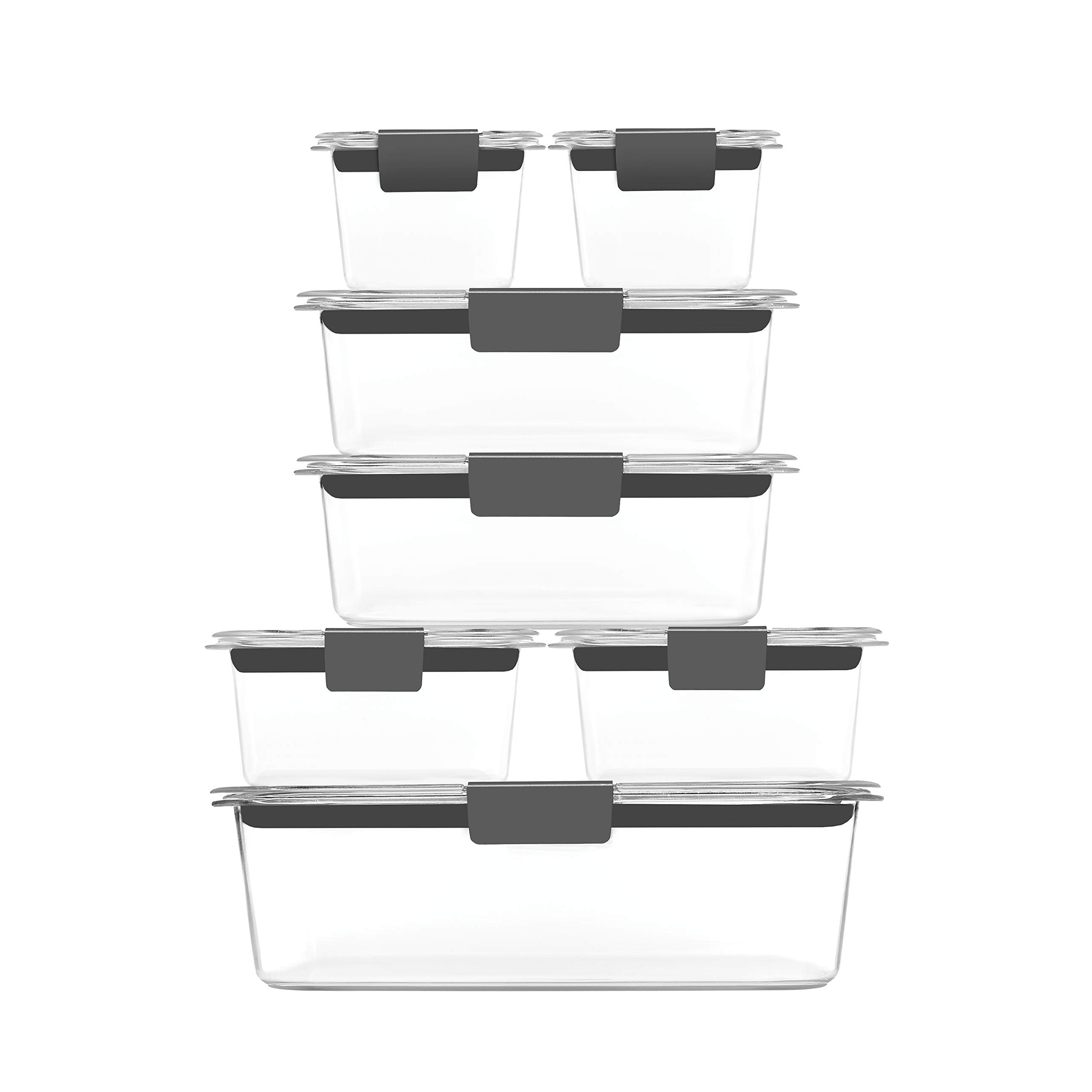 Foto 2 | Recipientes De Almacenamiento De Alimentos Rubbermaid Brilliance Sin Bpa - Venta Internacional.
