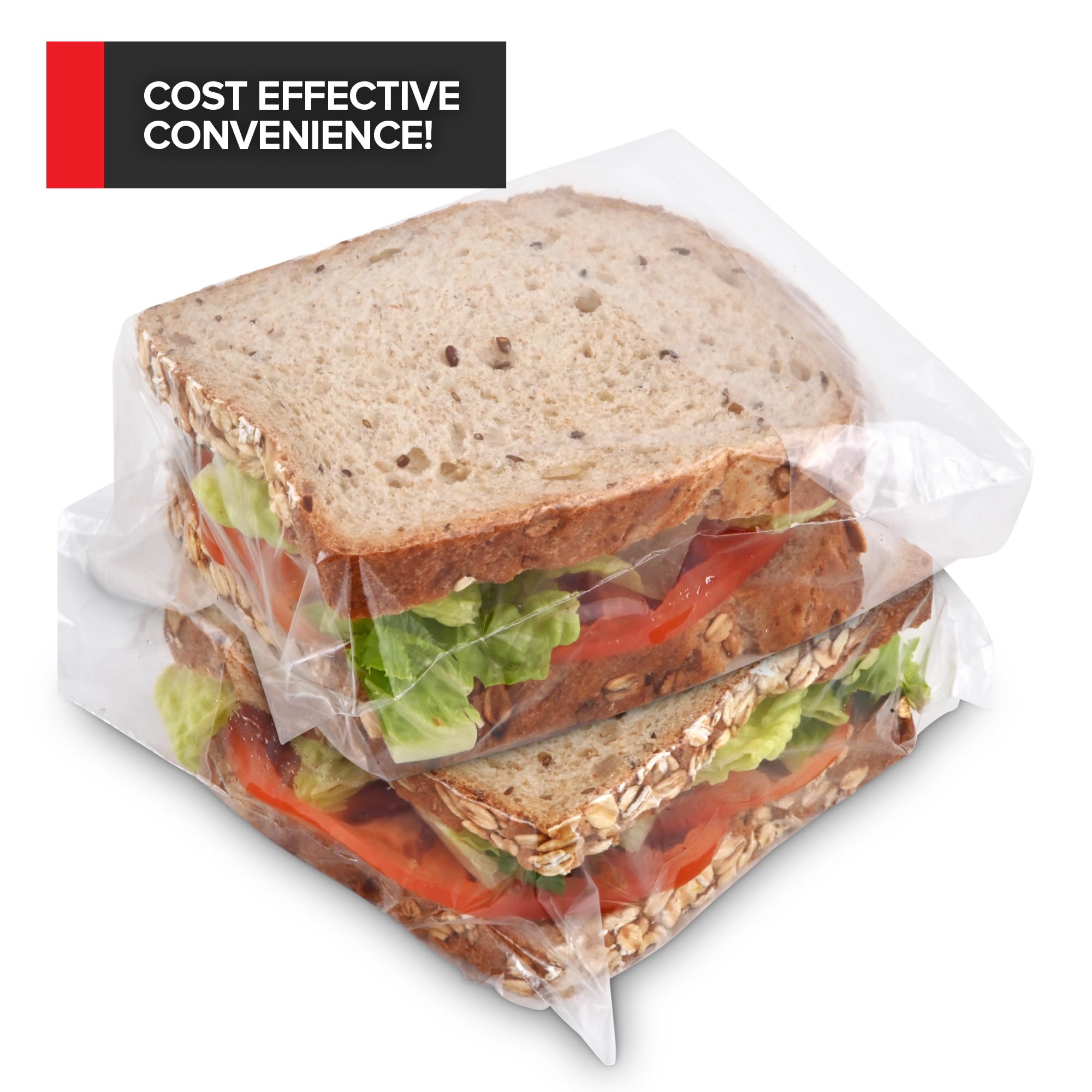 Foto 4 pulgar | Bolsas Para Sándwiches Stock Your Home, Con Tapa Plegable Transparente, 800 Unidades - Venta Internacional.