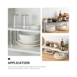 Foto 5 | Repisa Apilable Cocina Estantería Extensible Lab.g Blanco