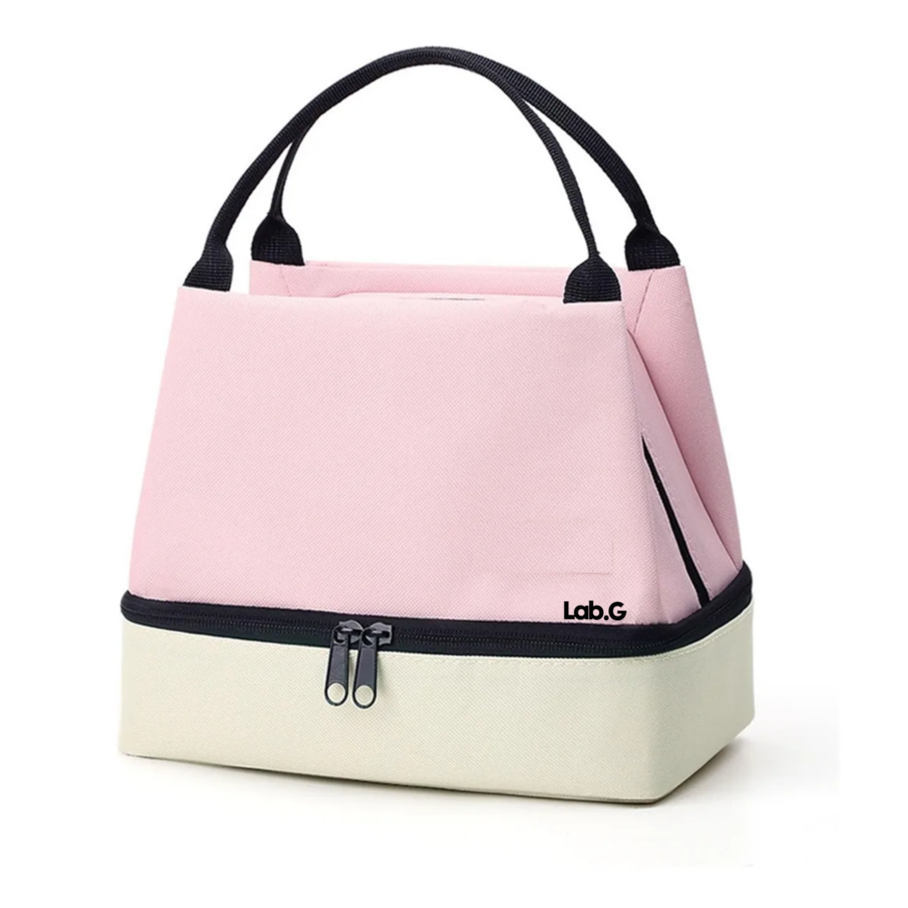 Lonchera Térmica Bolsa Lab.g  Rosa Beige