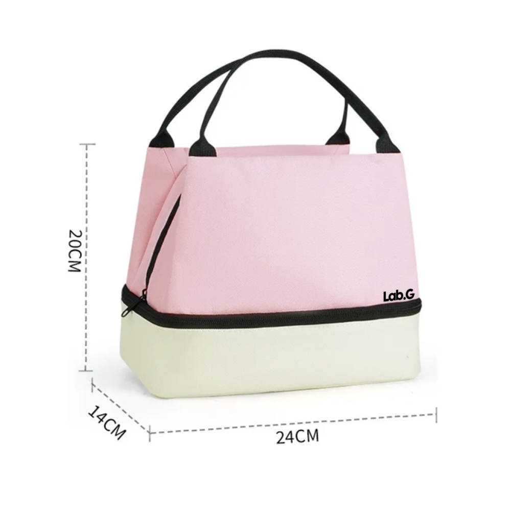 Foto 5 | Lonchera Térmica Bolsa Lab.g  Rosa Beige