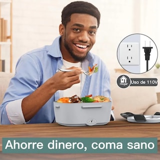 Foto 4 | Lonchera Eléctrica Y Portátil C/calentador De Alimentos 1.5 L Lab.g Verde