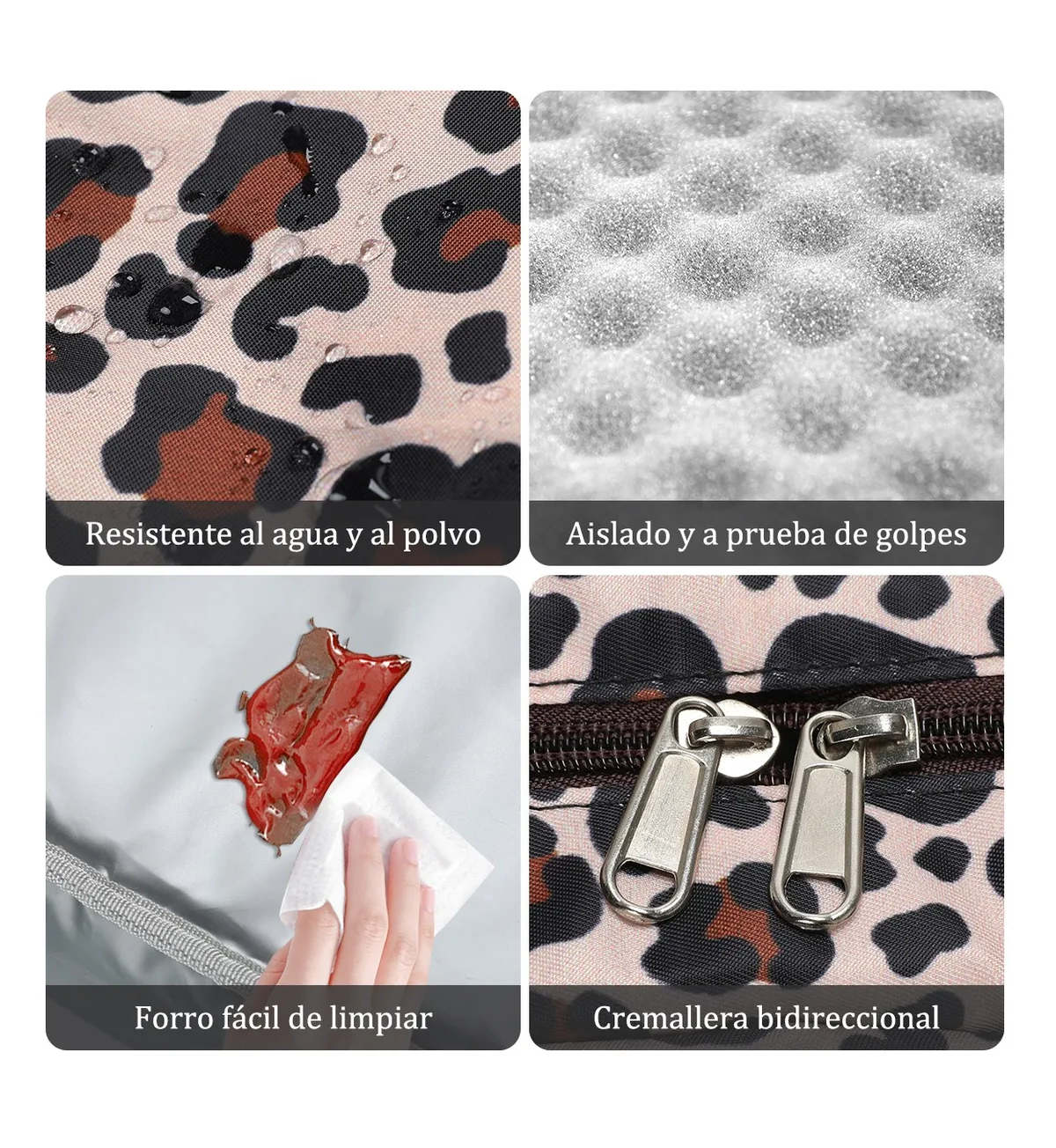 Foto 3 pulgar | Bolsa De Almuerzo De Gran Capacidad Termica  Color Leopardo