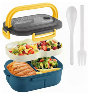 Foto 1 | Xtellar Fiambrera Premium De Doble Capa Y Compartimentos Versátiles Para Alimentos