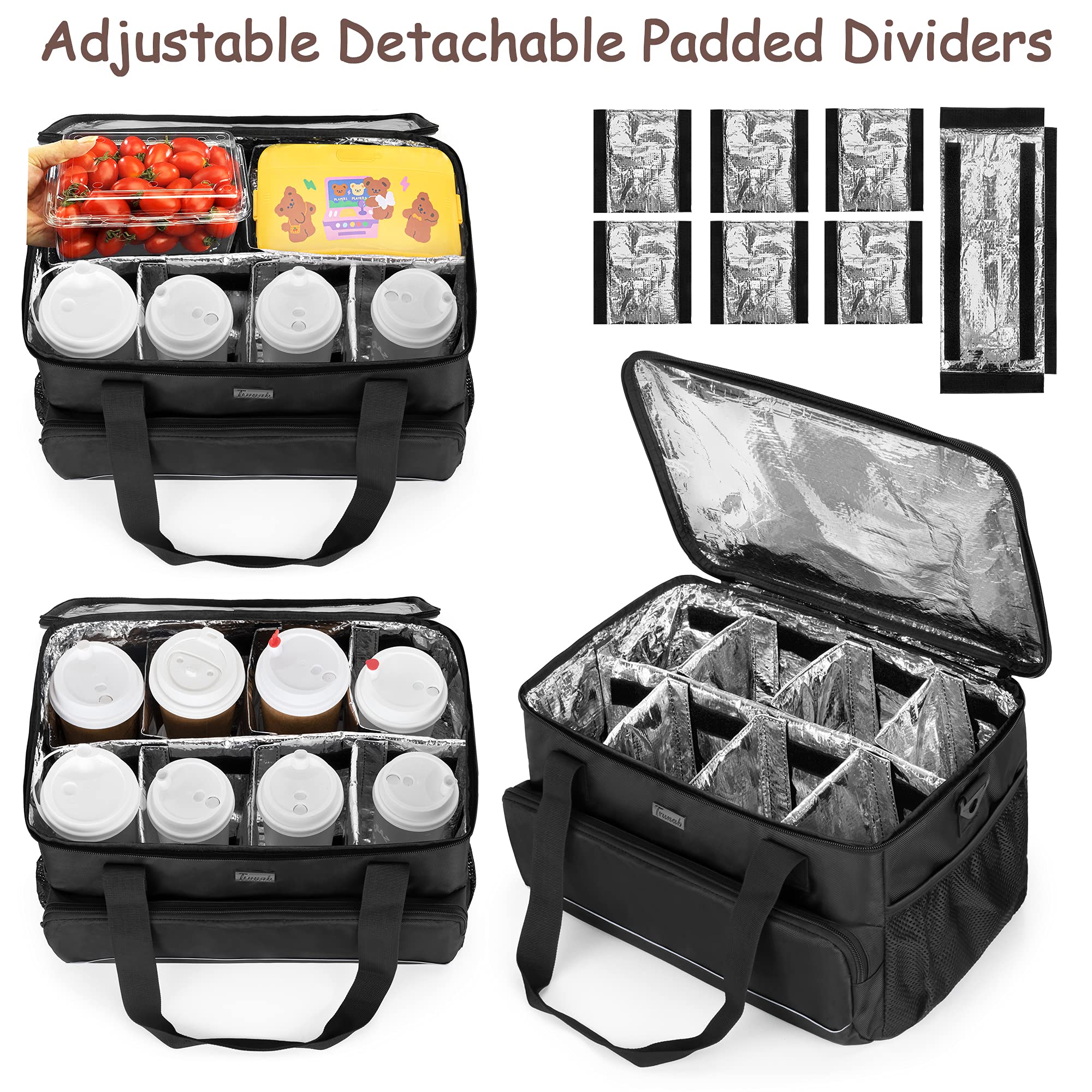 Foto 3 | Portabebidas Trunab Reutilizable Para 8 Tazas Con Separadores Ajustables - Venta Internacional.